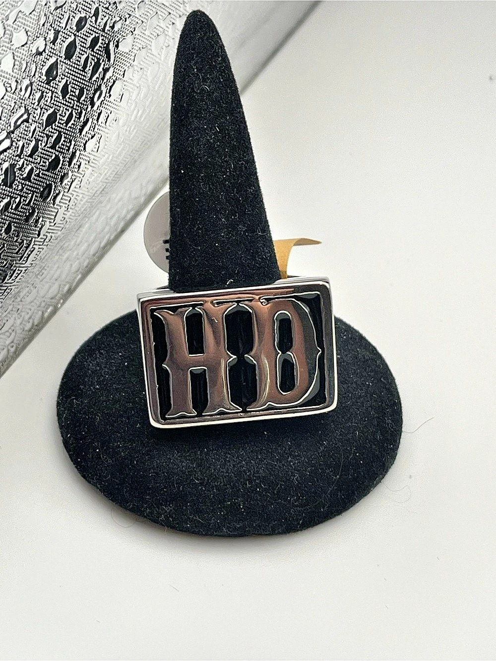 Stainless Steel HD Statement Ring  Size 10